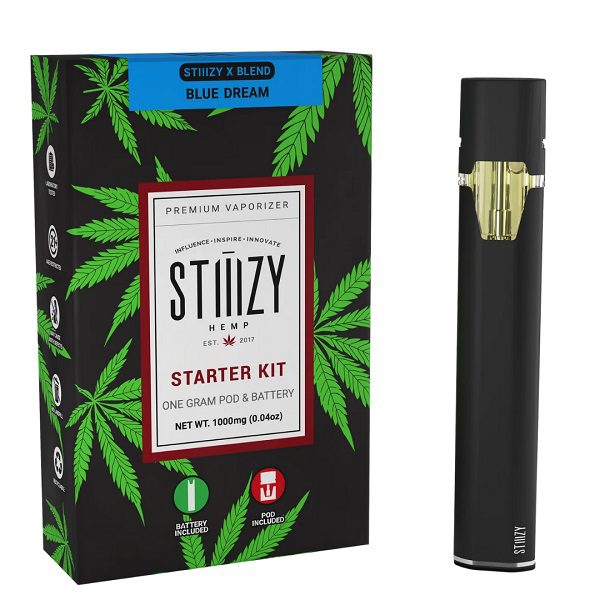 STIIIZY X Blend Starter Kit 1 Gram- Comes with a 1 gram pod, battery, and charger - Watermelon Z (Indica) Strain